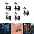 thumbnail image 4 of 5x Model Railway Train Lamp Post Street Wall Lights light ho train accessories HO Scale LEDs NEW Black, 4 of 9