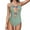 Green, variant on One Piece Swimsuit for Women Plunge Deep V Neck Bathing Suit