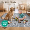 thumbnail image 4 of ODIKA 8'x10' Ultra-Soft Area Rug, Front Door Geometric Featuring Interlocking Entrance Bedside None Washable, Bare feet friendly, Silk-Touch for Bedroom, Under Sectional, 4 of 7