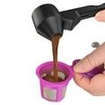 thumbnail image 1 of WHEANG Coffee & Funnel For Reusable Refillable Coffee Pods Coffee Measuring Spoon 2 Tablespoon Capacity With Funnel For Ground Coffee Protein Powder Tea (Black 1 Pa, 1 of 6