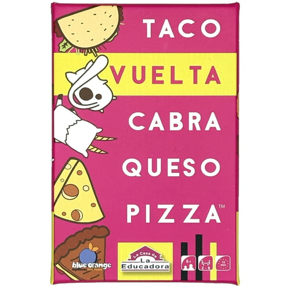 Juego de mesa Blue Orange - La Casa de la Educadora. Taco, vuelta, cabra, queso, pizza.