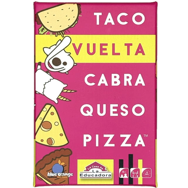 Juego de mesa Blue Orange - La Casa de la Educadora. Taco, vuelta, cabra, queso, pizza.