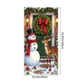 thumbnail image 3 of Funda de puerta navideña de 35x72 pulgadas - Cortina navideña para Santa Claus para decoración de puertas y paredes, tela de poliéster, fácil de instalar, 3 of 6