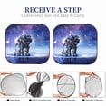 thumbnail image 6 of Haiem Astronauts Start Running Car Windshield Sun Shade (2 Pieces) Foldable Windshield Sun Shade Car Accessories for Truck SUV Pickup-Large, 6 of 7