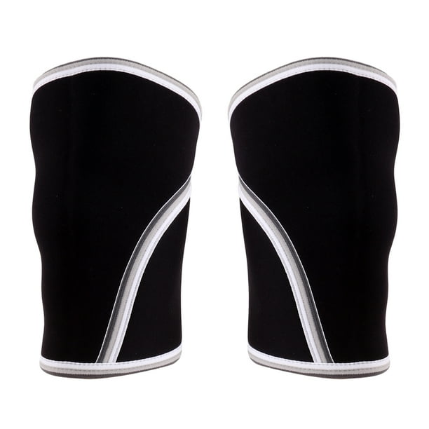 Par de rodilleras de neopreno Cola Manga de neopreno 7 mm para entrenamiento cruzado de levantamiento de pesas S