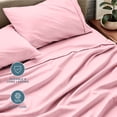 thumbnail image 6 of Bare Home 22" Extra Deep Pocket Sheet Set - Premium 1800 Collection - Ultra-Soft - Queen, Light Pink, 6 of 9
