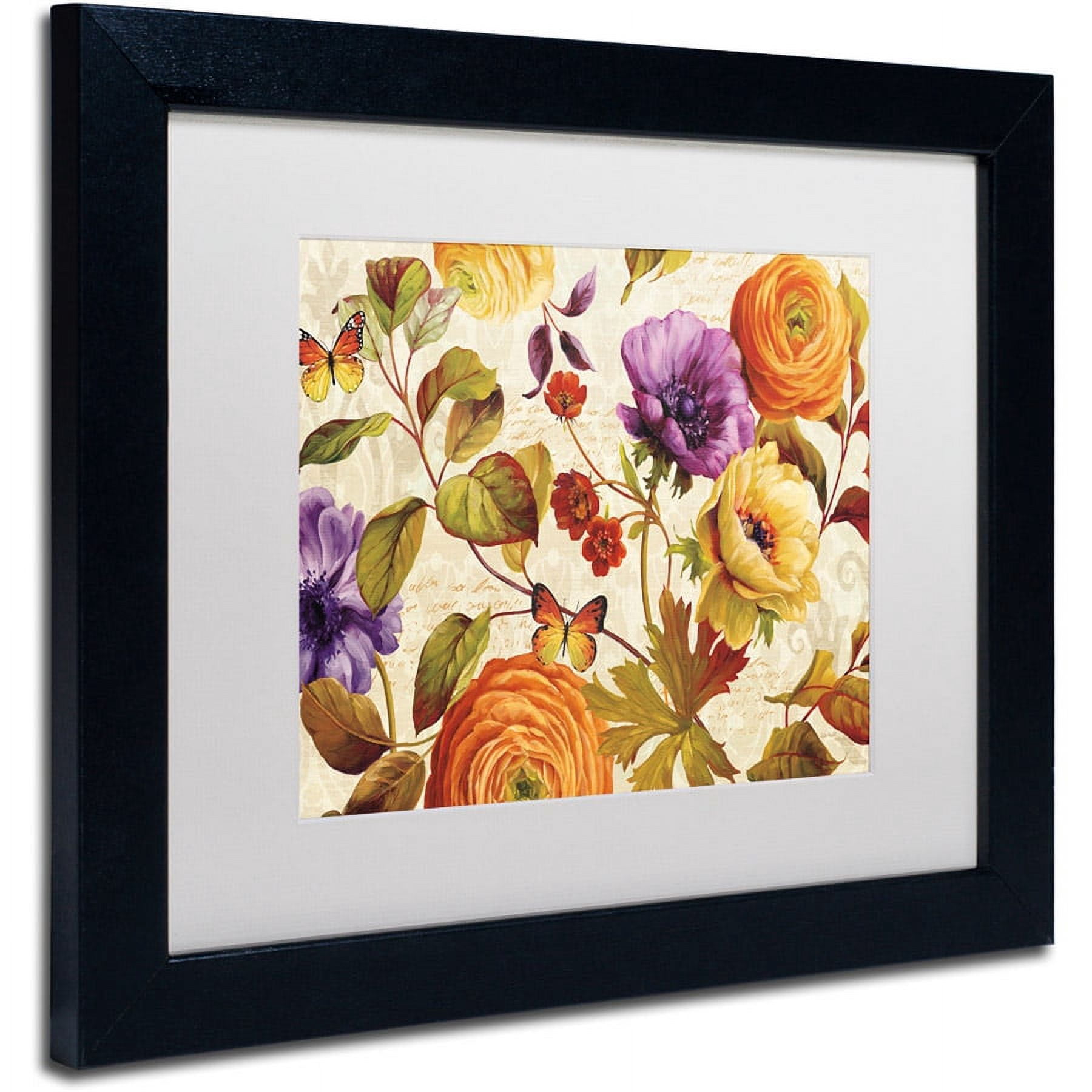 Trademark Fine Art "End of Summer I" Canvas Art by Lisa Audit, White Matte, Black Frame