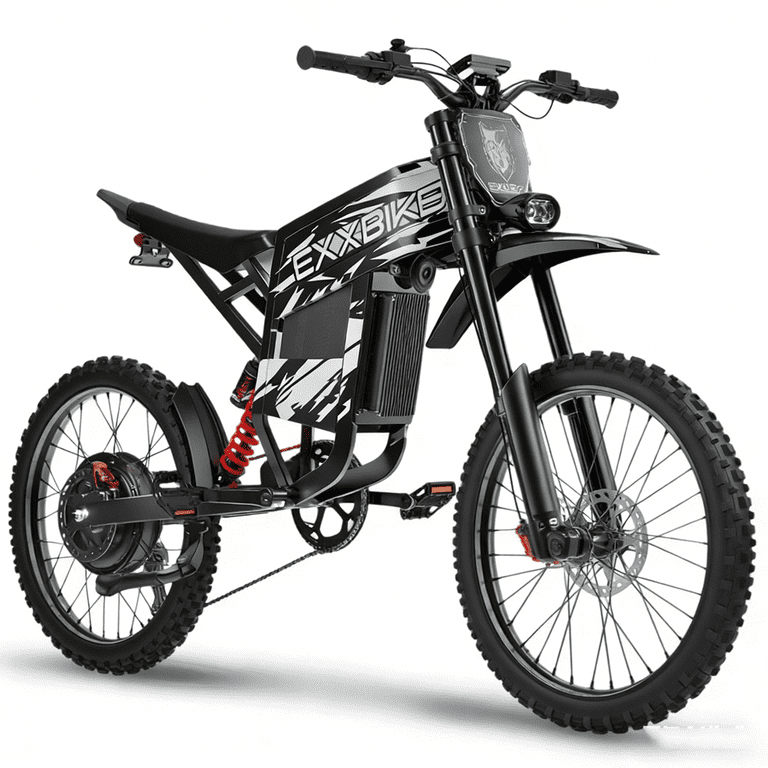 EKXBIKE TX1 Electric Bike for Adults, 6000W Peak 45MPH,60V30AH
