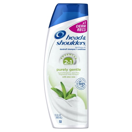 Purely Gentle Scalp Care with Aloe Vera 2-in-1 Anti-Dandruff Shampoo + Conditioner 13.5 Fl Oz