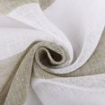 thumbnail image 3 of Efavormart 2 Panels White/Sage Green Faux Linen Woven Sheer Window Drapery Stripe Window Treatment Grommet Curtain Panel 52"x84", 3 of 7