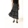 thumbnail image 2 of Ragstock Black Floral Crochet Detail Maxi Skirt, 2 of 4