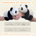 thumbnail image 3 of 1pcz Pulsera Panda Peluche Belug, Negro Blanco, 3 of 5