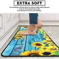 thumbnail image 5 of Sunflower Kitchen Rugs and Mats Set of 2 Pieces Non Skid Washable Non-Slip Backing Anti Fatigue Kitchen Mat Microfiber Kitchen Runner Rugs for Home Kitchen 17"x47.2"+17"x23.6", 5 of 5