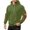 Army Green, variant on Men Hoodie Pullover Hooded Elbow Patch Detail Front Kangaroo Pocket Drawstring Hood Thick Fleece Relaxed Fit Long Sleeve Sweatshirt,Size:S