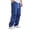 Blue, variant on Men's Lightweight Track Pants with Contrast Side Stripes Elastic Drawstring Waist Relaxed Straight Leg Joggers for Running Gym Workout and Daily Casual Wear
