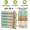 Mint, variant on Mykonos 6-Pack Turkish Cotton Hand Towels – Mint Line, 40x19 in, Soft Absorbent Decorative Bathroom Towel Set