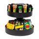 thumbnail image 1 of Mind Reader 2-Tier Snack Carousel, Countertop Organizer, Snack Tray, Breakroom, Kitchen, 14.25"L x 14.25"W x 14"H, Black, 1 of 6
