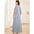 thumbnail image 2 of Vestido DIYFU de talla grande de chifón para madre de la novia con chaqueta, 2 of 6