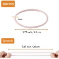 thumbnail image 4 of 100 PCS Elastic Hair Bands, 2mm Elastic Hair Ties Ponytail Holders, Bulk Hair Ties No Metal Gentle Elastics for Women Girls Kids, Multicolor, 4 of 5