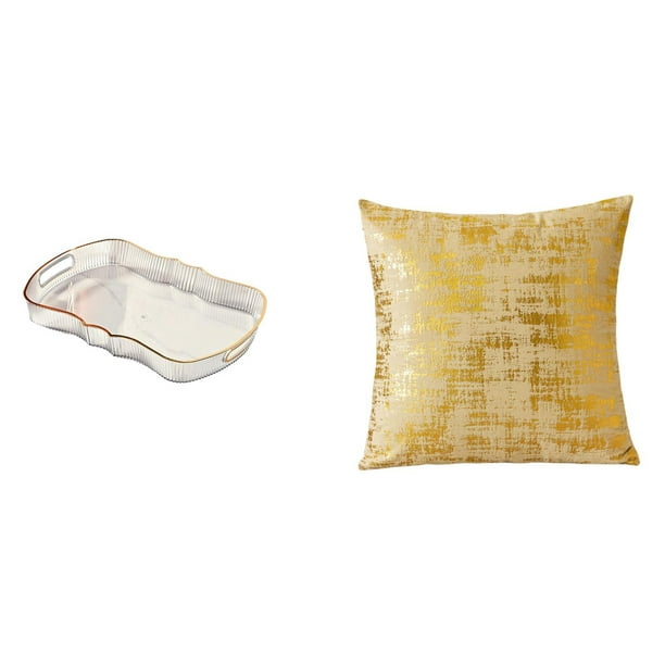 Elegante Juego De Bandeja De Comida Y Funda De Cojín Decorativa Para El Hogar, La Oficina, La Sala De Estar, El Dormitorio, El Coche, El Desayuno, El Almacenamiento Y La Organización.