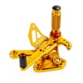 thumbnail image 3 of Racing Adjustable Rearsets Foot Pegs Gold For Kawasaki ZX4R ZX4RR 2022-2024, 3 of 5