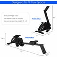 thumbnail image 4 of Spaco Foldable Magnetic Quiet Operated Fitness Rowing Machine with 10 Level Adjustable Resistance, Smooth, and Ergonomic Foot Pedals, 4 of 11
