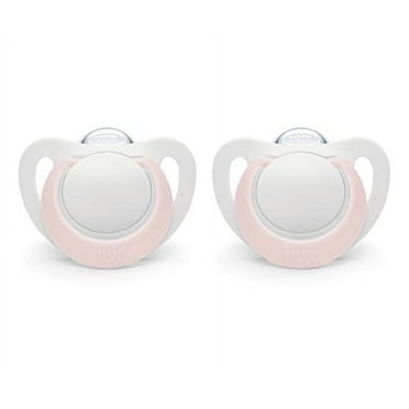 NUK Newborn Orthodontic Pacifiers, Girl, 0-2 Months, 2-Pack