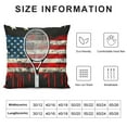 thumbnail image 5 of Orinice Tennis Graphic Decorative Cotton Linen Throw Pillow Cover for Home Couch Living Room Bed Sofa 22x22in, 5 of 5