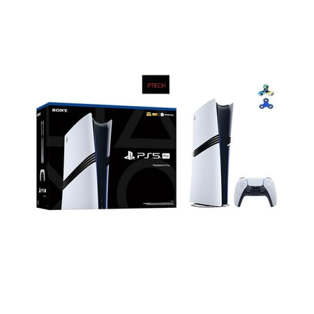 2024 Sony PlayStation_PS5 Pro Bundle with PTECH cleaning cloth and controller cover