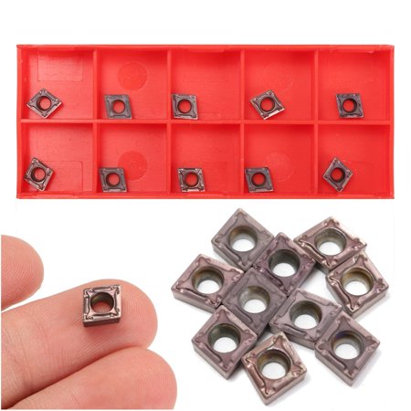 Carbide Insert Turning Tool - 10PCS CCMT060204 VP15TF Carbide Inserts CCMT0602 For Lathe Turning Tool Holder