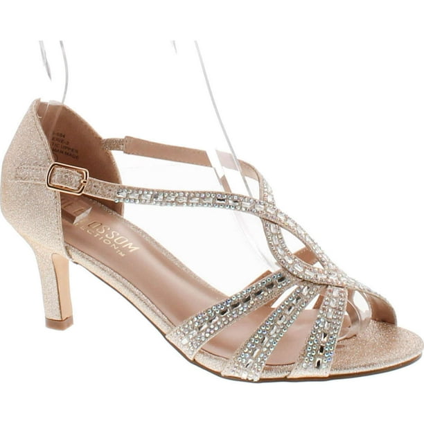 de blossom collection rose gold heels