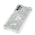 thumbnail image 4 of Funda para Samsung Galaxy A32 5G con Brillo Líquido Flotante, Purpurina, Parachoques y Anillo Giratorio Soporte, 4 of 5