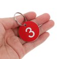 thumbnail image 4 of 100pcs Numbered Key Tag Numbered Tags Plastic Numbered Circles Number Tags With Metal Rings Circular Numbered Key Tags For Organize, 4 of 8
