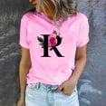 thumbnail image 4 of Valentines Clothes Under 10.00 TMOYZQ Womens Plus Size T-Shirts Trebdy Red Rose Graphic Casual Blouse Loose FIt Short Sleeve Crew Neck Pullover Tops, 4 of 5