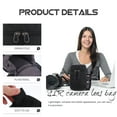 thumbnail image 3 of KAKOWELY SLR Camera Lens Storage Bag Camera Lens Storage Pouch Lens Storage Holder,5.12"X3.35"X3.35", 3 of 4