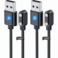 thumbnail image 1 of ccwmincc 2 Pack Universal Smart Watch Charger Magnetic,Cable Contact 2 pin spacing 2.5mm,High Speed Safe Replacement USB Charger Cord,The pin Polarity of The Two Cables is Reversed,Model A + Model B, 1 of 1