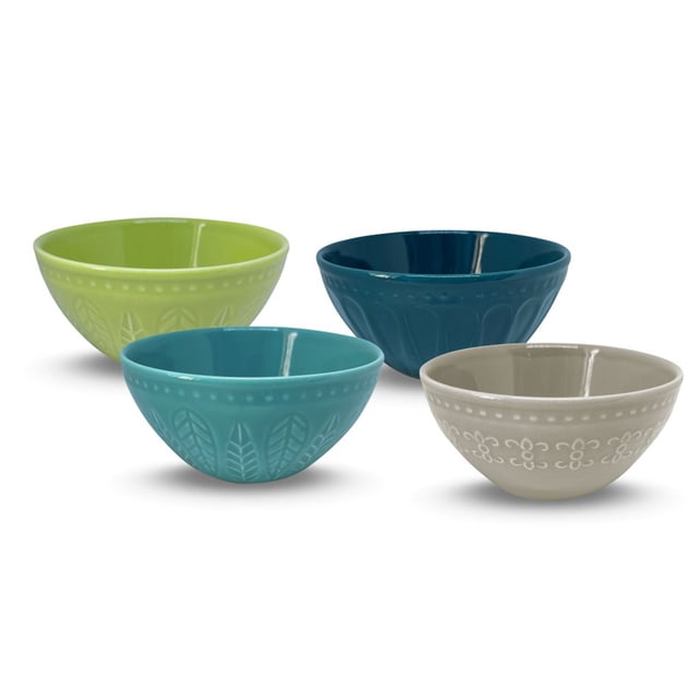 Set de Bowls Relieve Corona SL1964523004 4 Colores Surtidos