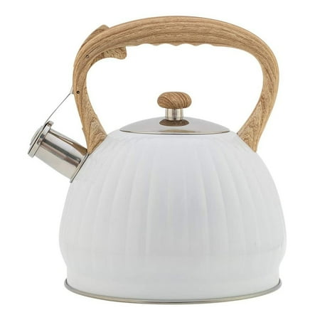 

Meizhencang Kettle Large Capacity Dust-proof Pumkin Shaped Stainless Steel Tea Pot for Kitchen