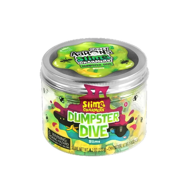 Crazy Aaron‚Äôs, Slime Charmers, Dumpster Dive, 8.2 oz Green Slime