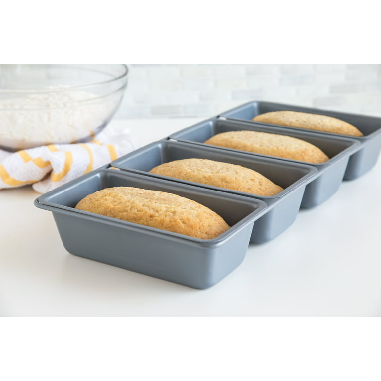 Baker's Secret Non-stick 8cup Mini Loaf Pan Cake Bread Baking, Nonstick  Carbon Steel Pan for Bread Baking, Premium Food-Grade Coating, Non-stick  Mini Loaf Pan - Classic Collection
