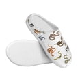 thumbnail image 3 of KLL Snake Pattern Adult Unisex Cozy Slippers,Fuzzy Slip-on Slippers TPR Sole Slippers Comfort Plush Home Footwear for Indoor & Outdoor-46/47, 3 of 7
