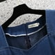 thumbnail image 5 of Vestido sin mangas de manga corta de estilo coreano para mujer, talla grande, de denim, para ir al trabajo, tejido transpirable, color liso, corte holgado, 5 of 8
