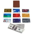 thumbnail image 5 of Rfid Blocking Slim Credit Card Holder Thin Minimalist Front Pocket Genuine Leather Wallet with Id Card Window, 5 of 6