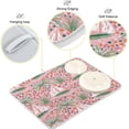 thumbnail image 4 of SKYSONIC Dish Drying Mat for Kitchen Counter Sailboats and Palm Tree Eco Friendly Drying Mat - Easy to Clean Heat Resistant Dish Mat - 18x24, 4 of 6