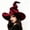 Deep Red, variant on Adult Wizard and Witch Hats, Large Pointed-Top Wide-Brimmed Magician Costume Hats, Halloween Cosplay Party Accessories, Available in Multiple Colors