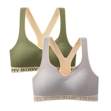 

Dtydtpe bras for women 2PC Women Casual Large Size Sports Yoga Fitness Sports Back Underwear Bra C