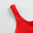 thumbnail image 4 of Gpoecd Womens Athletic Tank Tops Ribbed Workout Yoga Racerback Camisole Lightweight Wicking Activewear Top Camisole with Built In Bra Watermelon Red,L, 4 of 8