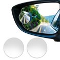 thumbnail image 1 of Espejo de Punto Ciego, Vista Trasera Gran Angular, Adhesivo Redondo Negro para automóviles, SUV, Camiones, Motocicletas (2 Piezas), 1 of 5