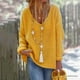 thumbnail image 1 of Pntutb Mujeres Moda Cuello en V Suelto Jersey Color sólido Mangas largas Suéter tops Pntutb Pntutb-560, 1 of 8