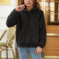 thumbnail image 6 of Lmnyox Winter Sweatshirts for Girls Long Sleeve Fuzzy Fleece Hoodies with Pocket Solid Cute Pullover Shirts, 6 of 9